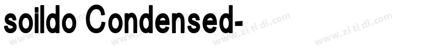 soildo Condensed字体转换